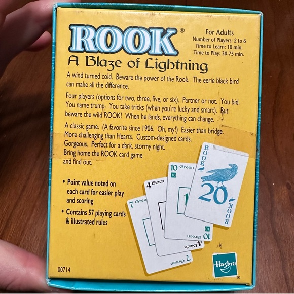 Rook Classic Card Game Parker Brothers Hasbro Complete with Directions 2001 - Picture 6 of 6